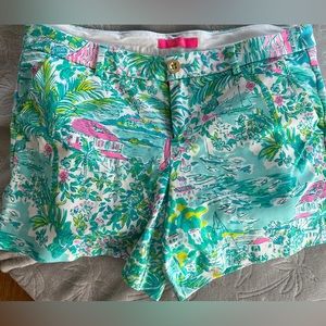 Lilly Pulitzer knit Callahan shorts “Sunshine City”